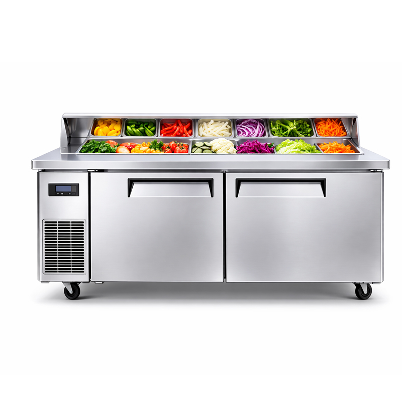 KING COMPANY CUR15-2SD Mesa Conservación Ensaladera 2 Puertas 487 Litros